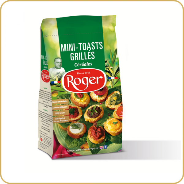 mini toats grillees cereales